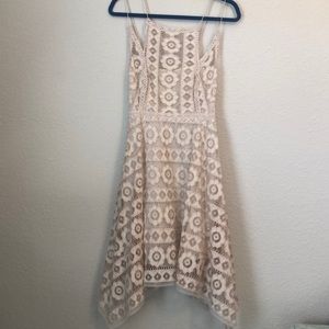 Free People spaghetti strap lace dress.
